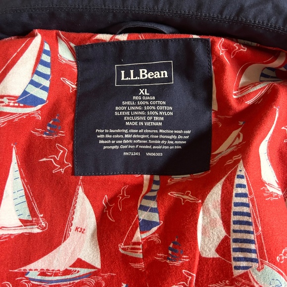 LLBean trench coat XL - Picture 5 of 5